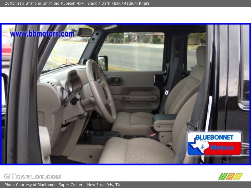 Black / Dark Khaki/Medium Khaki 2008 Jeep Wrangler Unlimited Rubicon 4x4