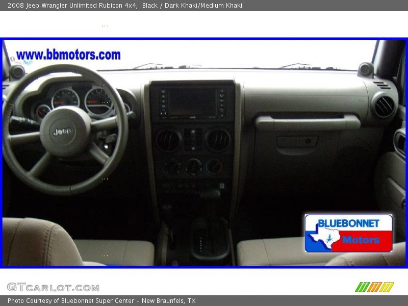Black / Dark Khaki/Medium Khaki 2008 Jeep Wrangler Unlimited Rubicon 4x4