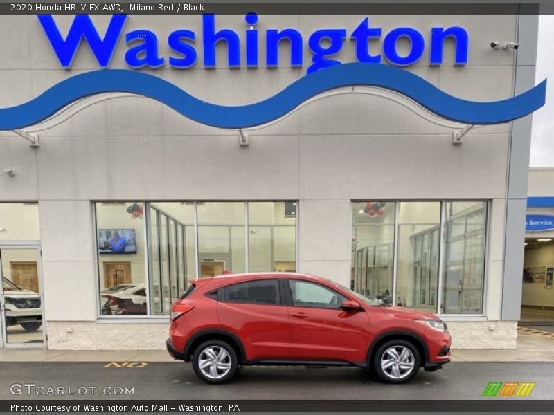 Milano Red / Black 2020 Honda HR-V EX AWD