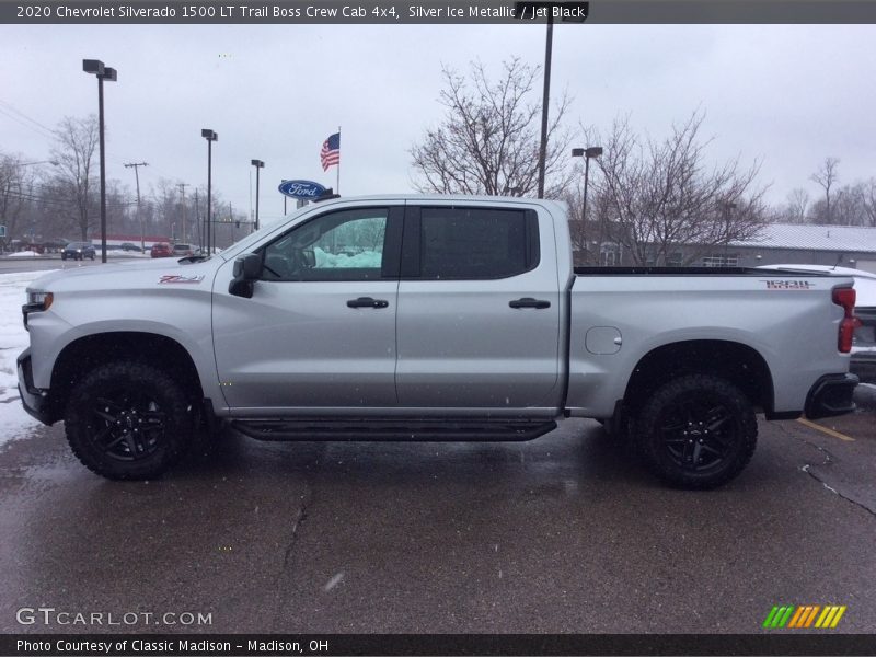 Silver Ice Metallic / Jet Black 2020 Chevrolet Silverado 1500 LT Trail Boss Crew Cab 4x4