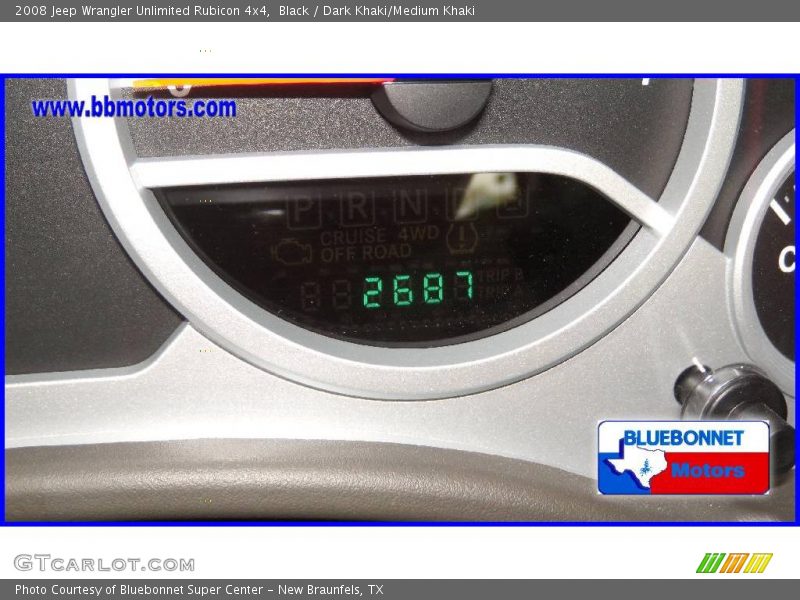 Black / Dark Khaki/Medium Khaki 2008 Jeep Wrangler Unlimited Rubicon 4x4