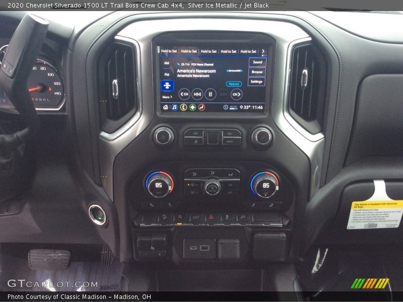 Silver Ice Metallic / Jet Black 2020 Chevrolet Silverado 1500 LT Trail Boss Crew Cab 4x4