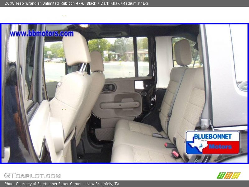 Black / Dark Khaki/Medium Khaki 2008 Jeep Wrangler Unlimited Rubicon 4x4