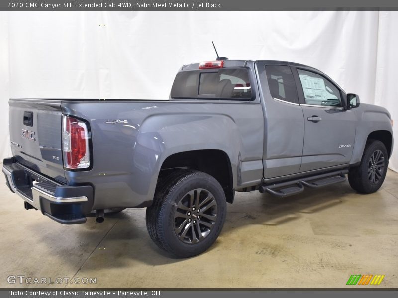 Satin Steel Metallic / Jet Black 2020 GMC Canyon SLE Extended Cab 4WD