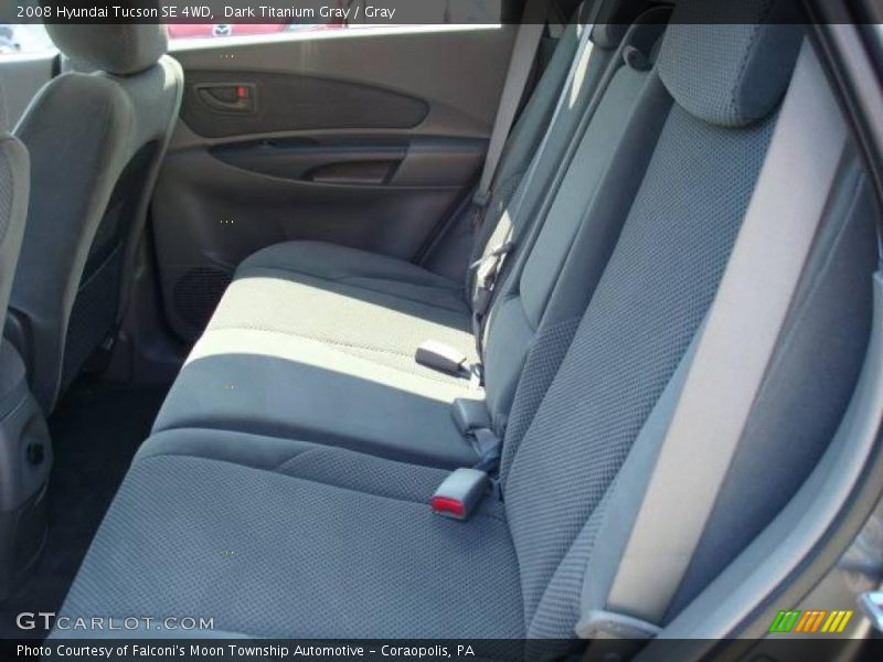 Dark Titanium Gray / Gray 2008 Hyundai Tucson SE 4WD
