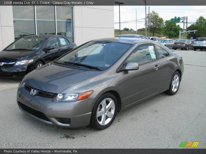 Galaxy Gray Metallic / Gray 2008 Honda Civic EX-L Coupe