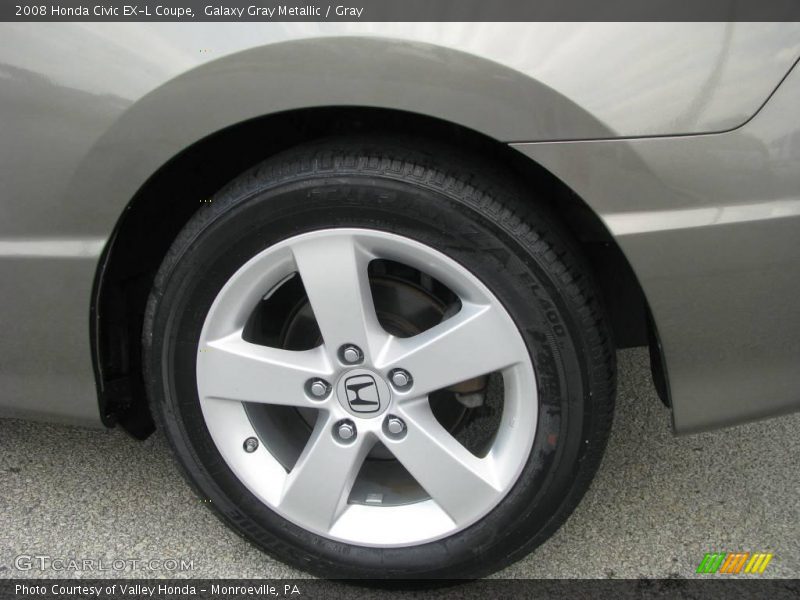Galaxy Gray Metallic / Gray 2008 Honda Civic EX-L Coupe