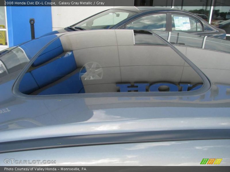 Galaxy Gray Metallic / Gray 2008 Honda Civic EX-L Coupe