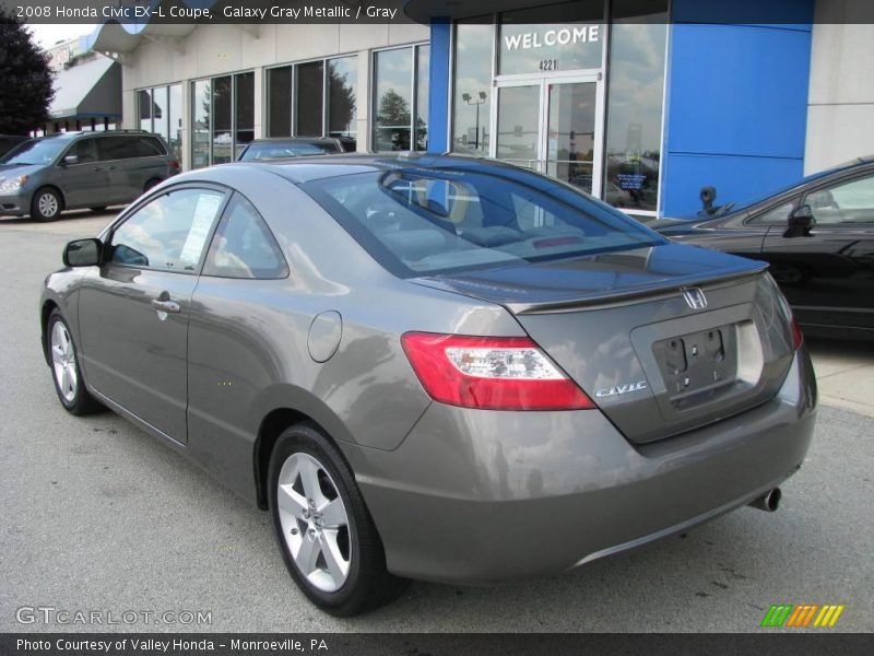 Galaxy Gray Metallic / Gray 2008 Honda Civic EX-L Coupe