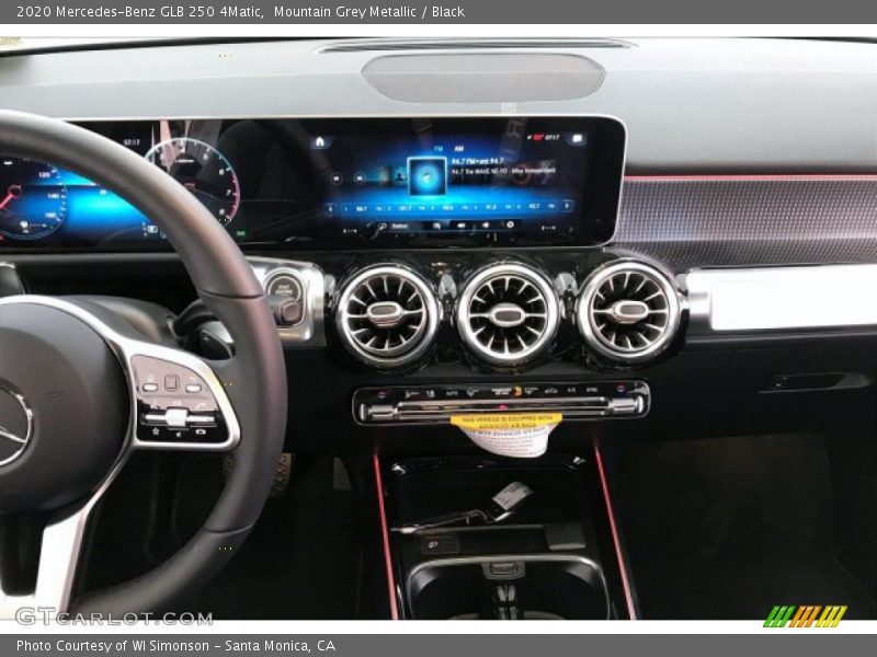 Controls of 2020 GLB 250 4Matic