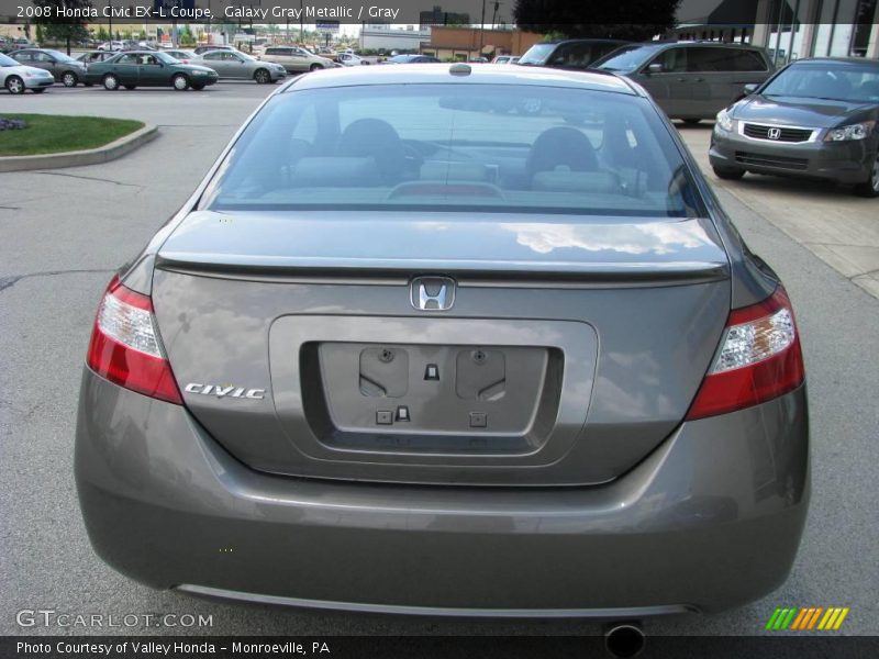 Galaxy Gray Metallic / Gray 2008 Honda Civic EX-L Coupe
