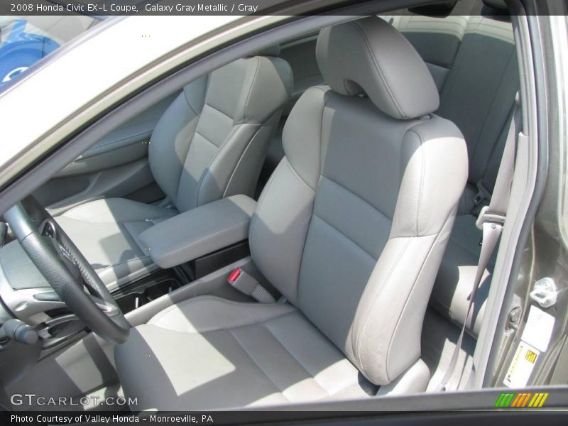 Galaxy Gray Metallic / Gray 2008 Honda Civic EX-L Coupe