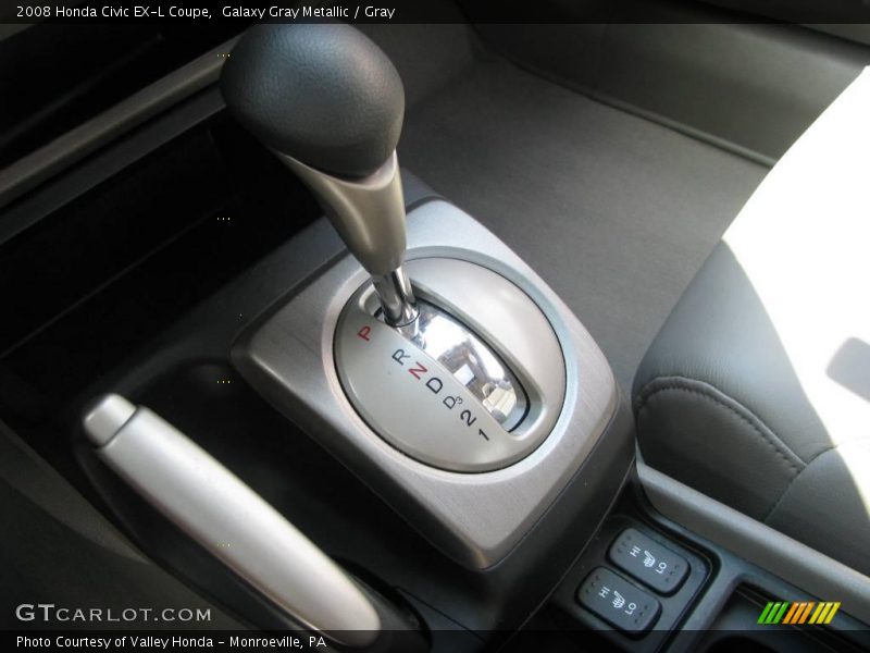 Galaxy Gray Metallic / Gray 2008 Honda Civic EX-L Coupe