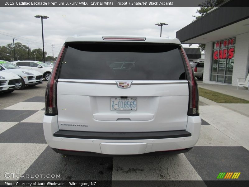 Crystal White Tricoat / Shale/Jet Black Accents 2019 Cadillac Escalade Premium Luxury 4WD