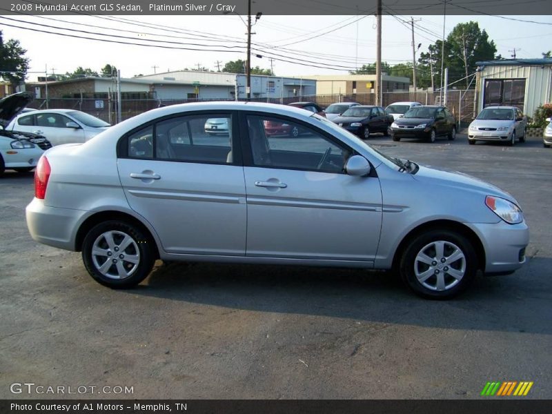 Platinum Silver / Gray 2008 Hyundai Accent GLS Sedan