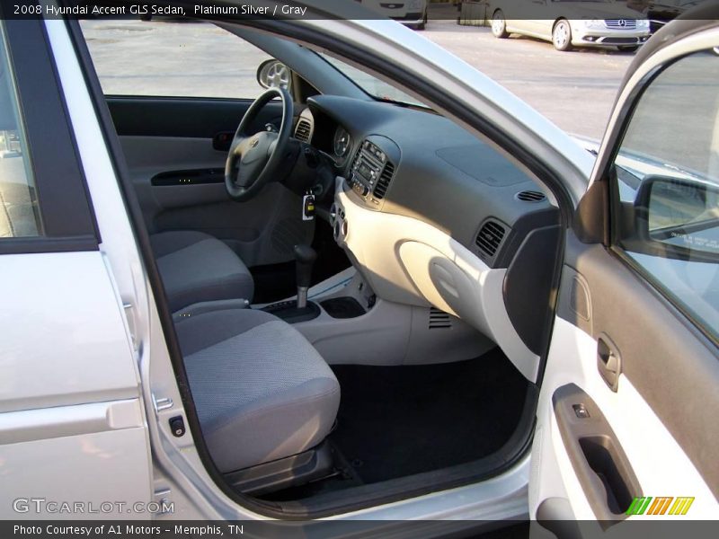 Platinum Silver / Gray 2008 Hyundai Accent GLS Sedan