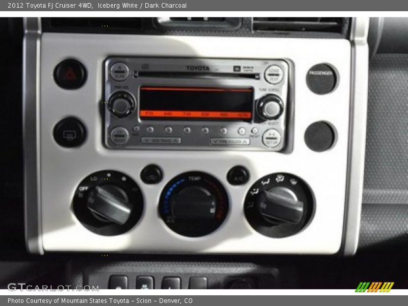 Iceberg White / Dark Charcoal 2012 Toyota FJ Cruiser 4WD