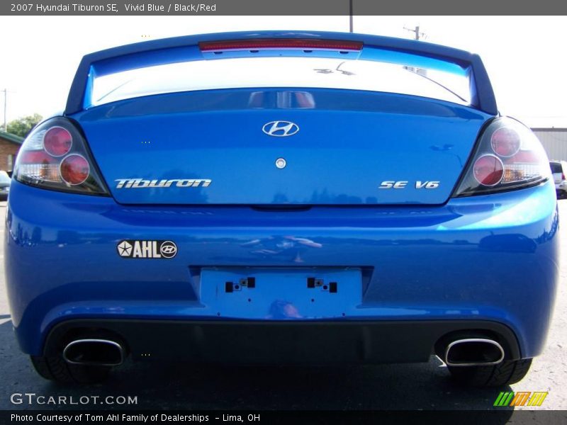 Vivid Blue / Black/Red 2007 Hyundai Tiburon SE