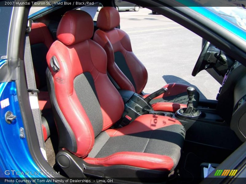 Vivid Blue / Black/Red 2007 Hyundai Tiburon SE