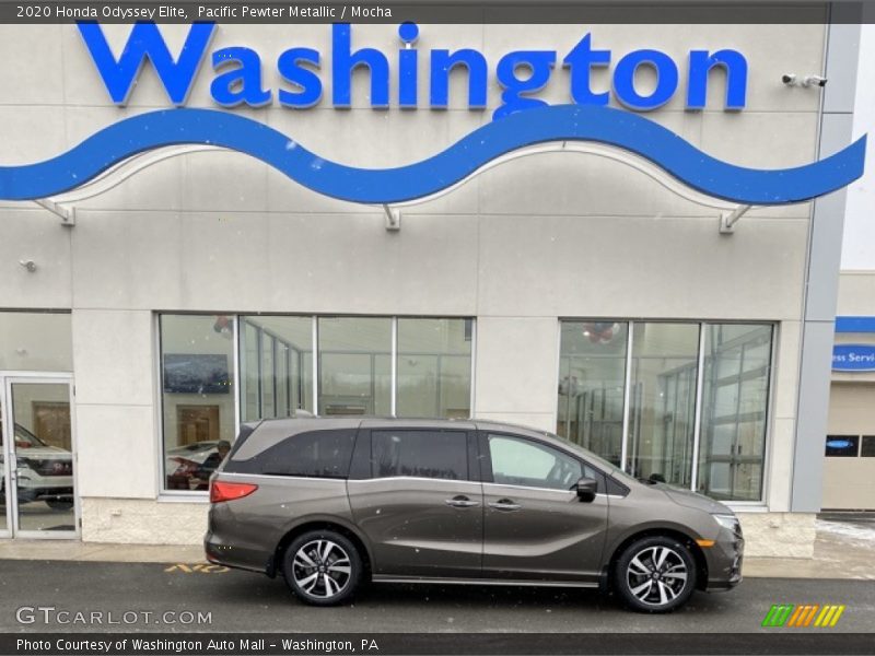 Pacific Pewter Metallic / Mocha 2020 Honda Odyssey Elite