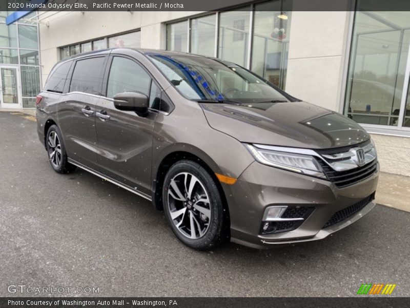 Pacific Pewter Metallic / Mocha 2020 Honda Odyssey Elite