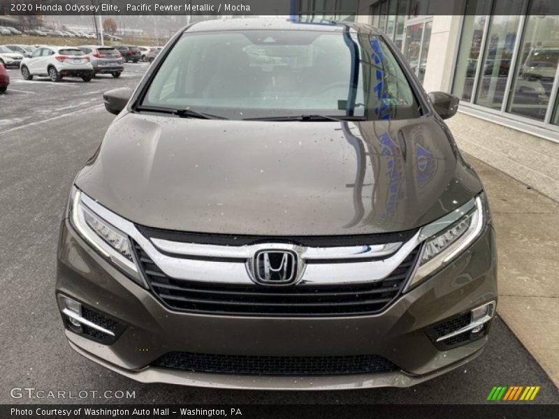Pacific Pewter Metallic / Mocha 2020 Honda Odyssey Elite