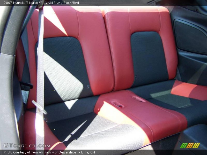 Vivid Blue / Black/Red 2007 Hyundai Tiburon SE