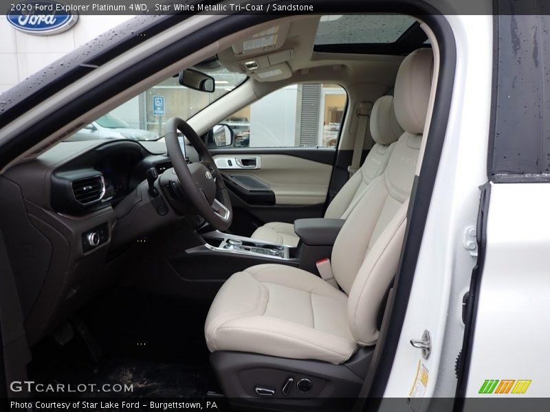 Front Seat of 2020 Explorer Platinum 4WD