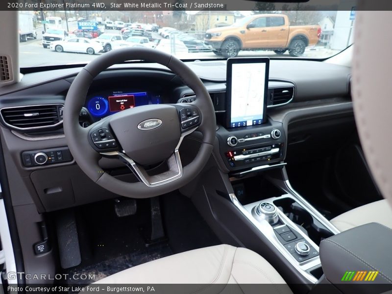  2020 Explorer Platinum 4WD Sandstone Interior