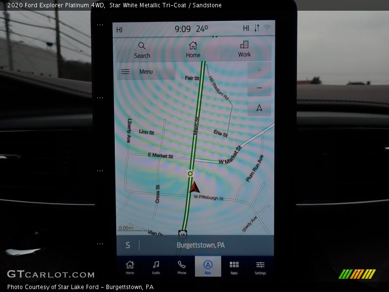 Navigation of 2020 Explorer Platinum 4WD