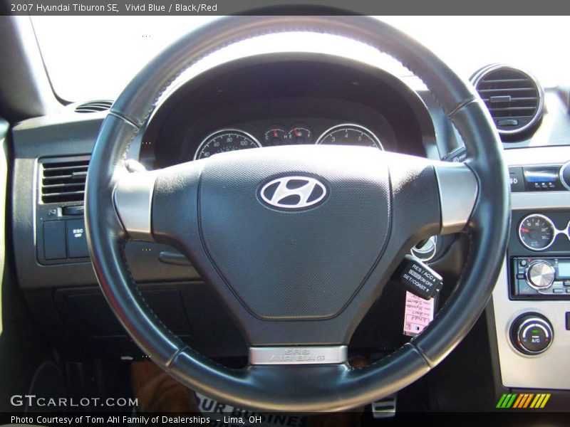 Vivid Blue / Black/Red 2007 Hyundai Tiburon SE