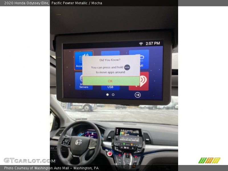 Pacific Pewter Metallic / Mocha 2020 Honda Odyssey Elite