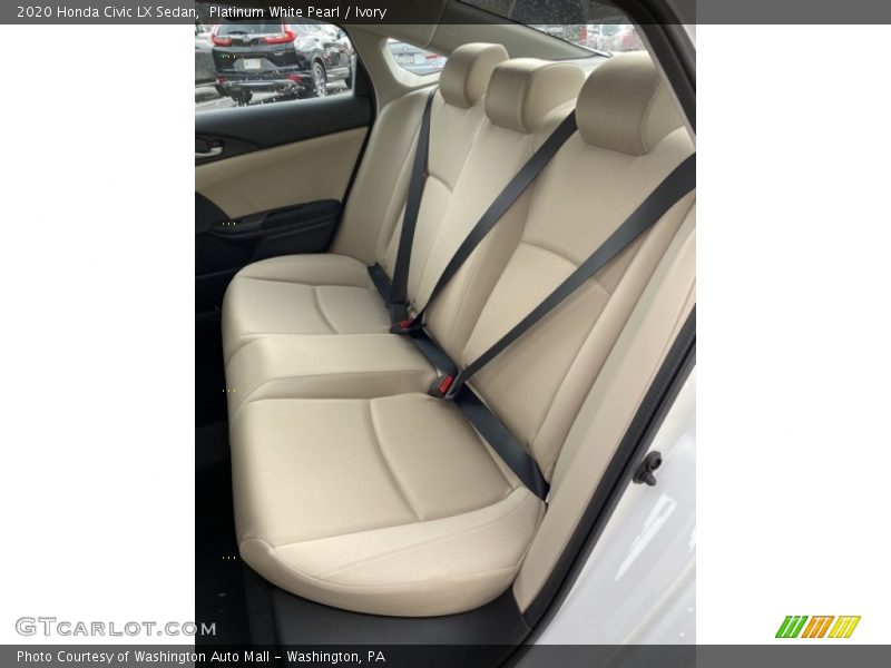 Platinum White Pearl / Ivory 2020 Honda Civic LX Sedan