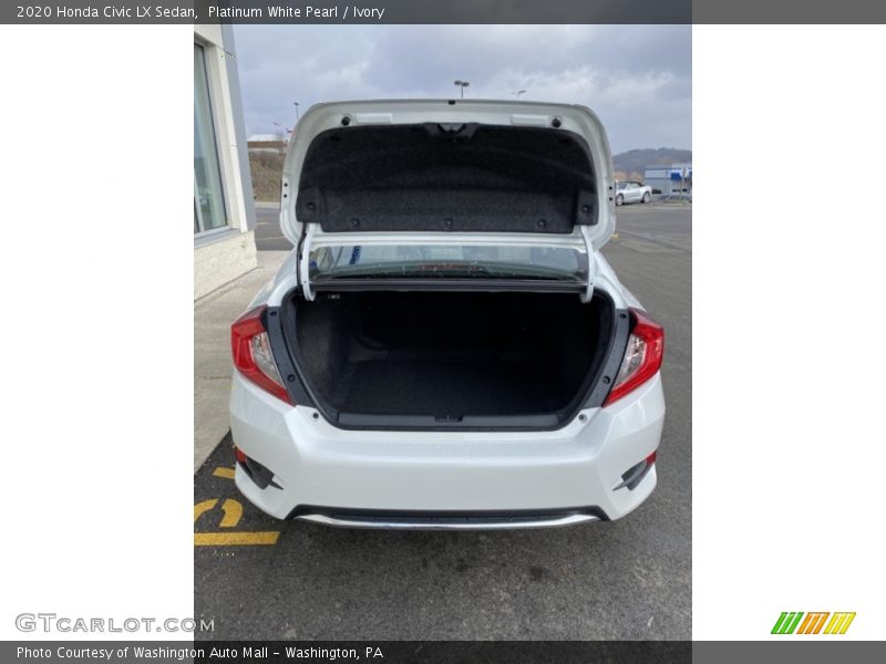 Platinum White Pearl / Ivory 2020 Honda Civic LX Sedan