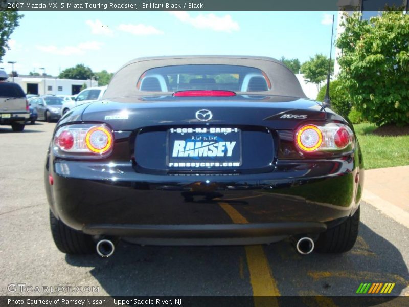 Brilliant Black / Black 2007 Mazda MX-5 Miata Touring Roadster