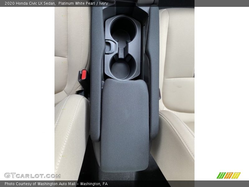 Platinum White Pearl / Ivory 2020 Honda Civic LX Sedan