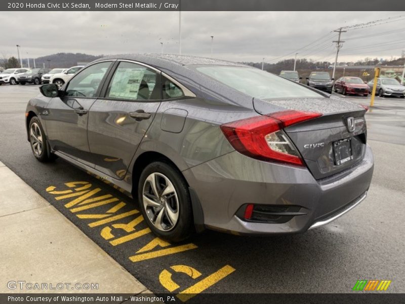 Modern Steel Metallic / Gray 2020 Honda Civic LX Sedan