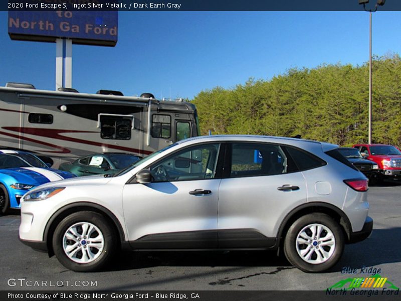 Ingot Silver Metallic / Dark Earth Gray 2020 Ford Escape S