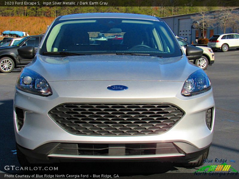 Ingot Silver Metallic / Dark Earth Gray 2020 Ford Escape S