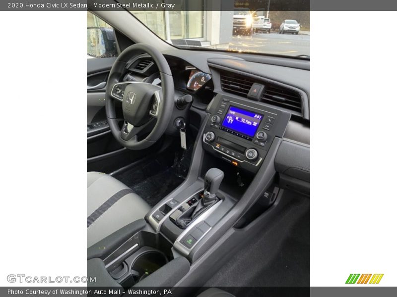 Modern Steel Metallic / Gray 2020 Honda Civic LX Sedan