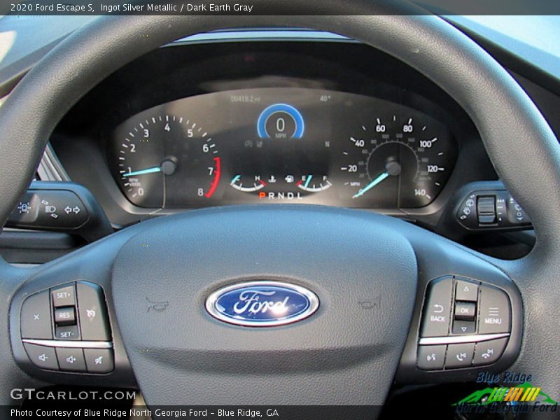 Ingot Silver Metallic / Dark Earth Gray 2020 Ford Escape S