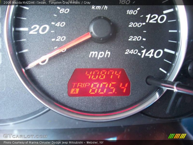 Tungsten Gray Metallic / Gray 2006 Mazda MAZDA6 i Sedan