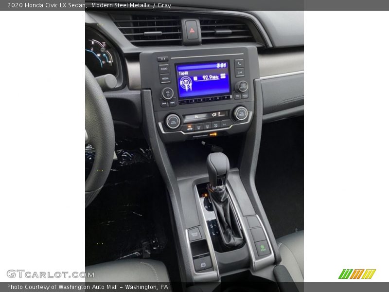 Modern Steel Metallic / Gray 2020 Honda Civic LX Sedan