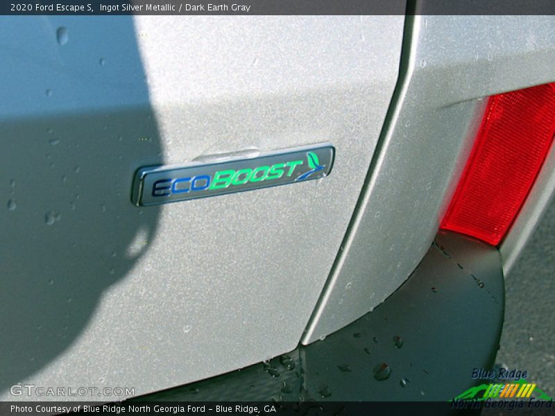 Ingot Silver Metallic / Dark Earth Gray 2020 Ford Escape S