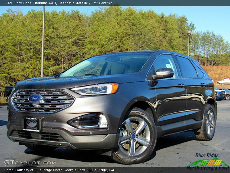 Magnetic Metallic / Soft Ceramic 2020 Ford Edge Titanium AWD