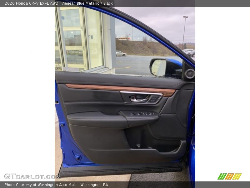 Aegean Blue Metallic / Black 2020 Honda CR-V EX-L AWD