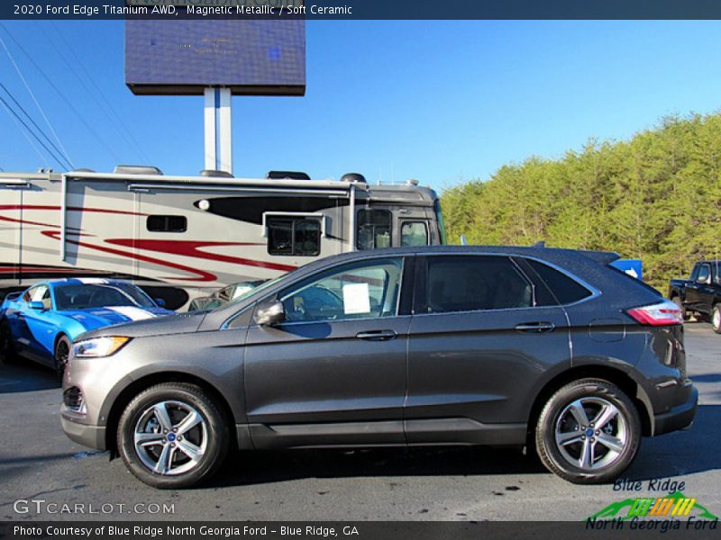 Magnetic Metallic / Soft Ceramic 2020 Ford Edge Titanium AWD