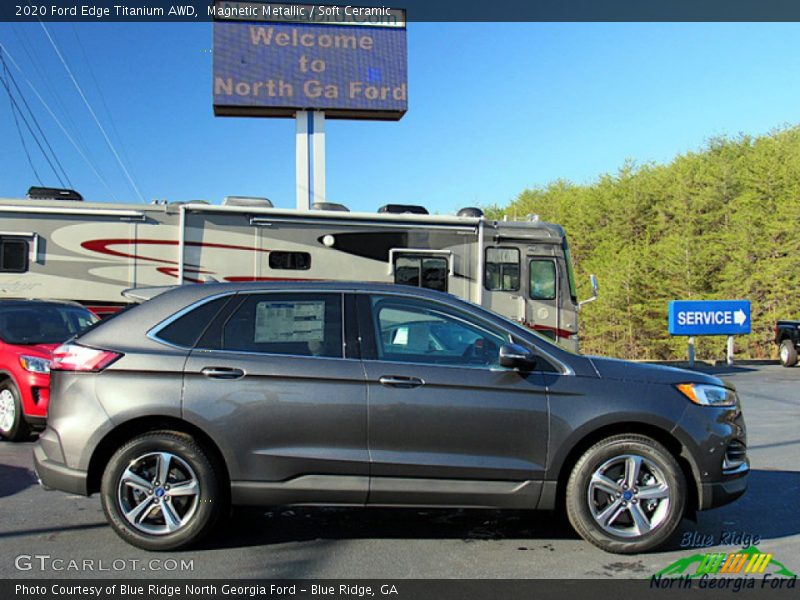 Magnetic Metallic / Soft Ceramic 2020 Ford Edge Titanium AWD