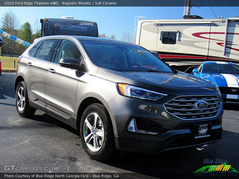 Magnetic Metallic / Soft Ceramic 2020 Ford Edge Titanium AWD