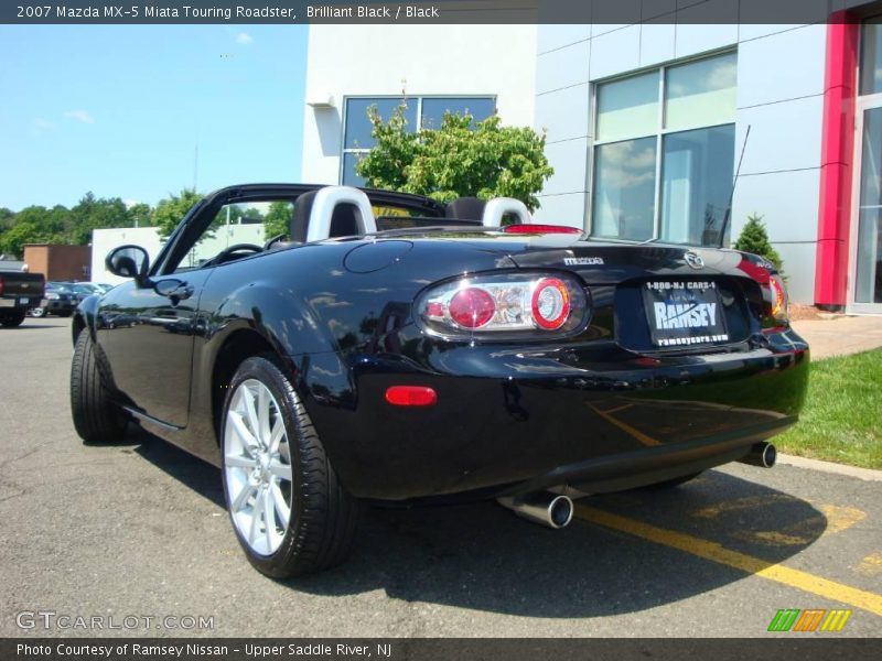 Brilliant Black / Black 2007 Mazda MX-5 Miata Touring Roadster